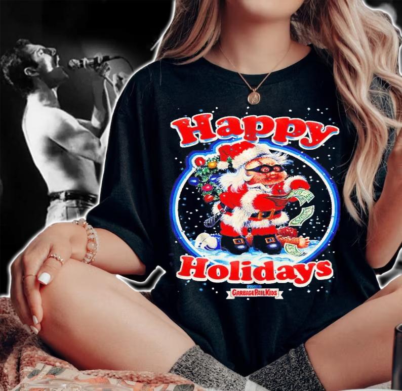 Happy Holidays Garbage Pail Kids Shirt woman shirt