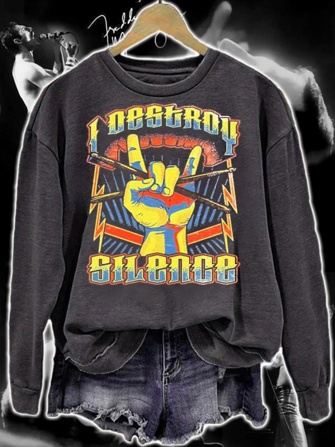 I destroy silence Vintage T-Shirt sweatshirt