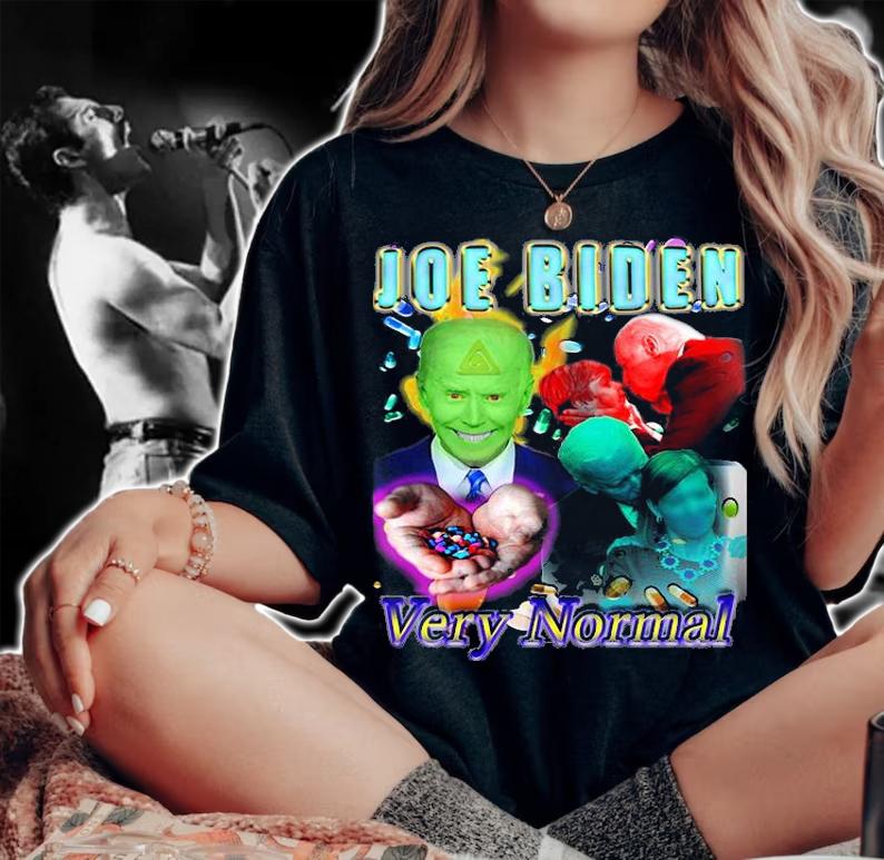 Joe Biden Creepy Normal Old Man T-Shirt woman shirt