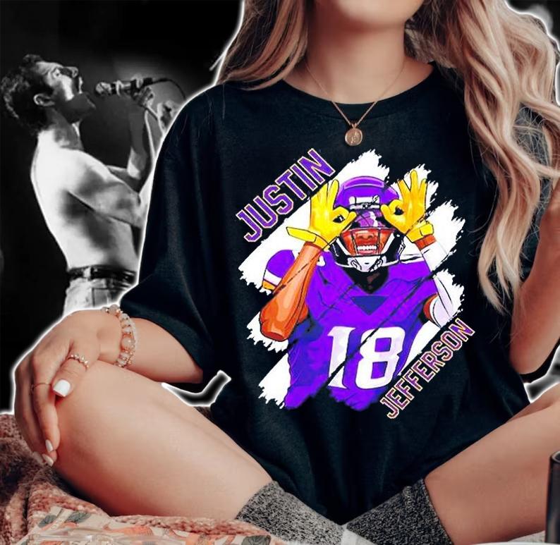 Justin Jefferson Minnesota T-Shirt woman shirt
