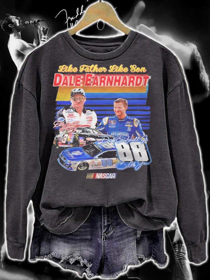 Like father like son Dale Earnhardt signatures shirt sweatshirt
