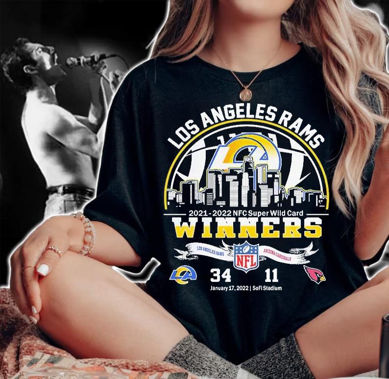 Los Angeles Rams 2021 2022 Super Wild Card Matchups T-Shirt woman shirt