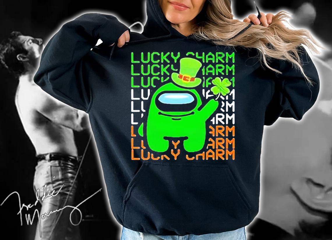 Lucky Charms With Among Us St Patricks Day T-Shirt hoodie