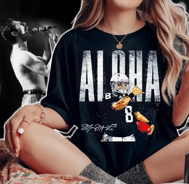 Marcus Mariota Aloha Bold Las Vegas Football Shirt woman shirt