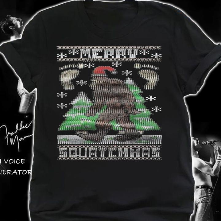 Merry Squatchmas Bigfoot shirt shirt