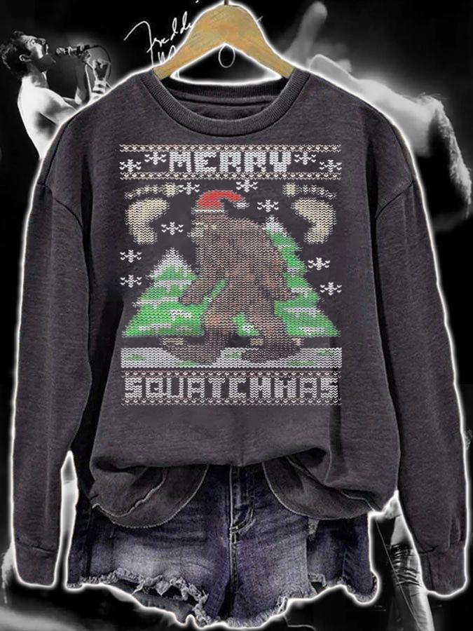 Merry Squatchmas Bigfoot shirt sweatshirt