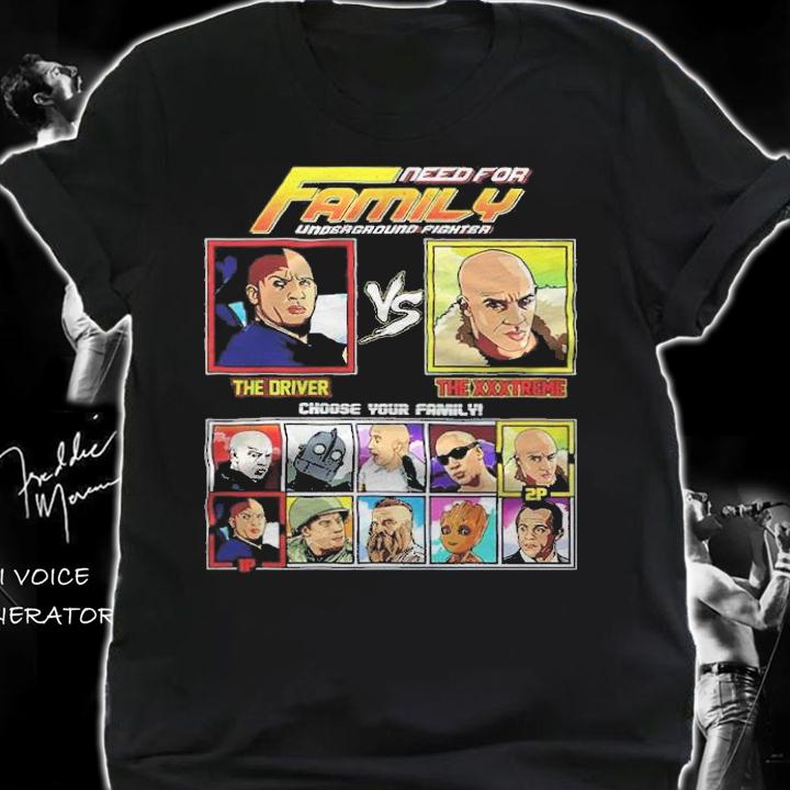 Need For Family Underground Fighter The Driver Vs The XXXTreme Shirt shirt