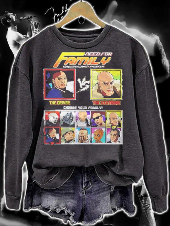Need For Family Underground Fighter The Driver Vs The XXXTreme Shirt sweatshirt