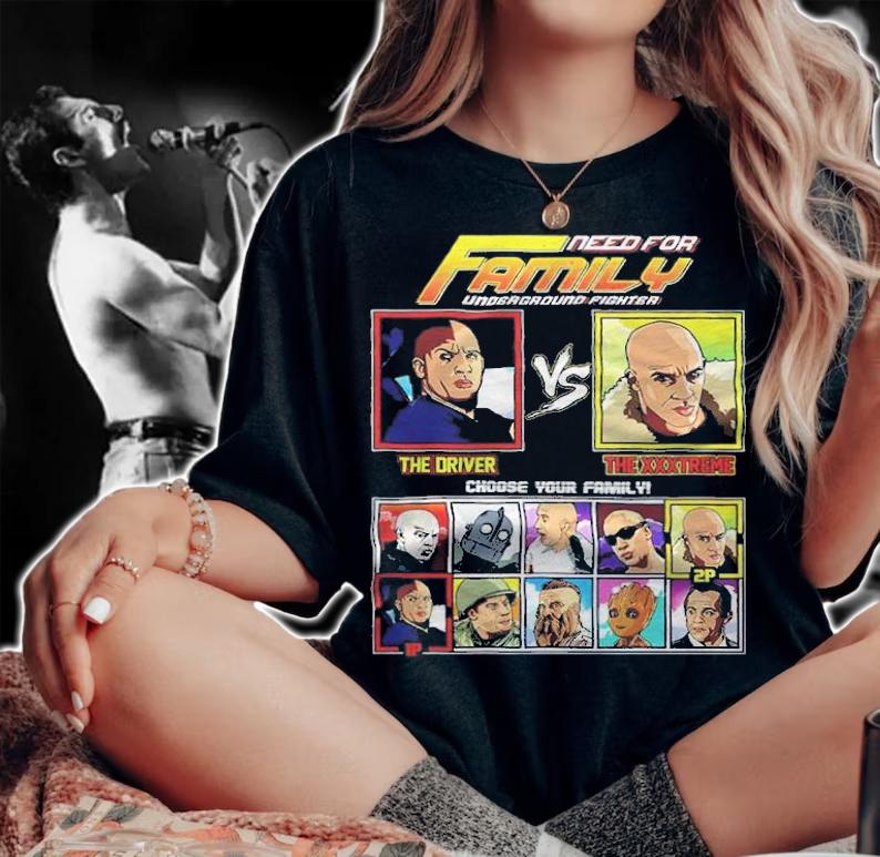Need For Family Underground Fighter The Driver Vs The XXXTreme Shirt woman shirt