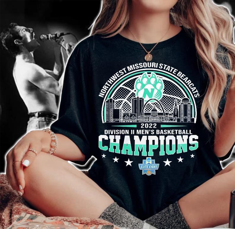 Northwest Missouri State Bearcats 2022 NCAA Division II Men's Basketball Champions T-Shirt woman shirt