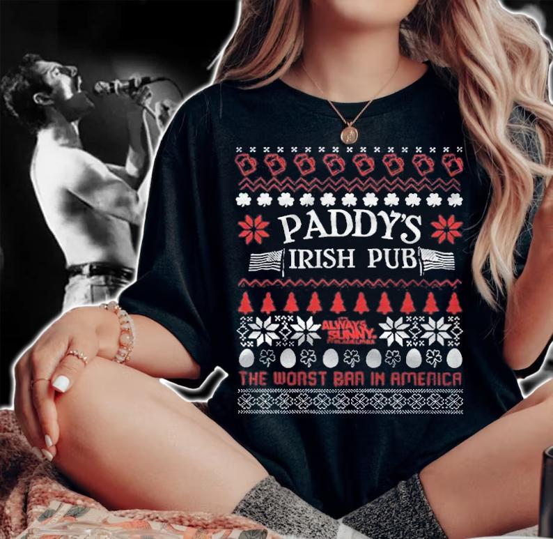 Ugly Paddy's irish pub it's always sunny the worst bar in America T-shirt woman shirt
