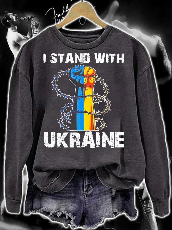Support Ukraine I Stand With Flag Patriot Peace Love Ukraine T-Shirt