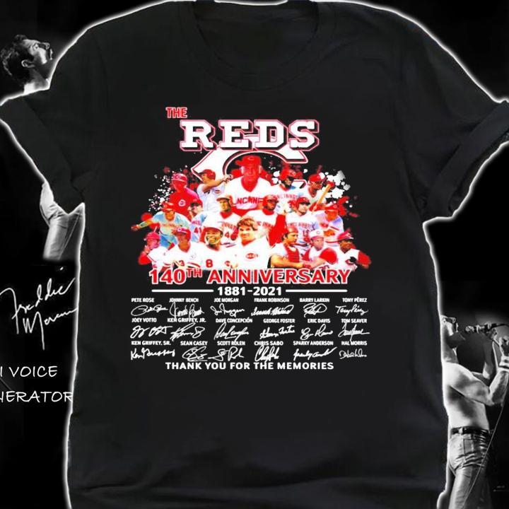 The Reds 140th anniversary 1881-2021 signature shirt