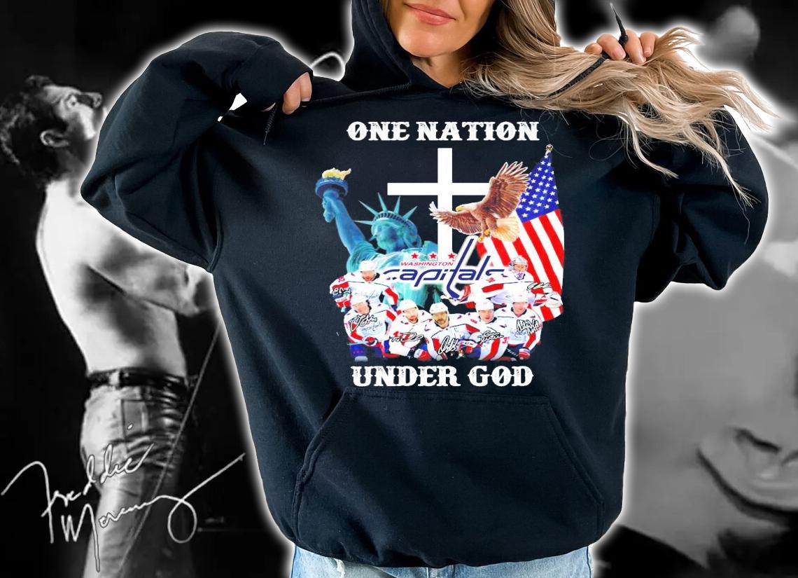 Washington Capitals one nation under god shirt