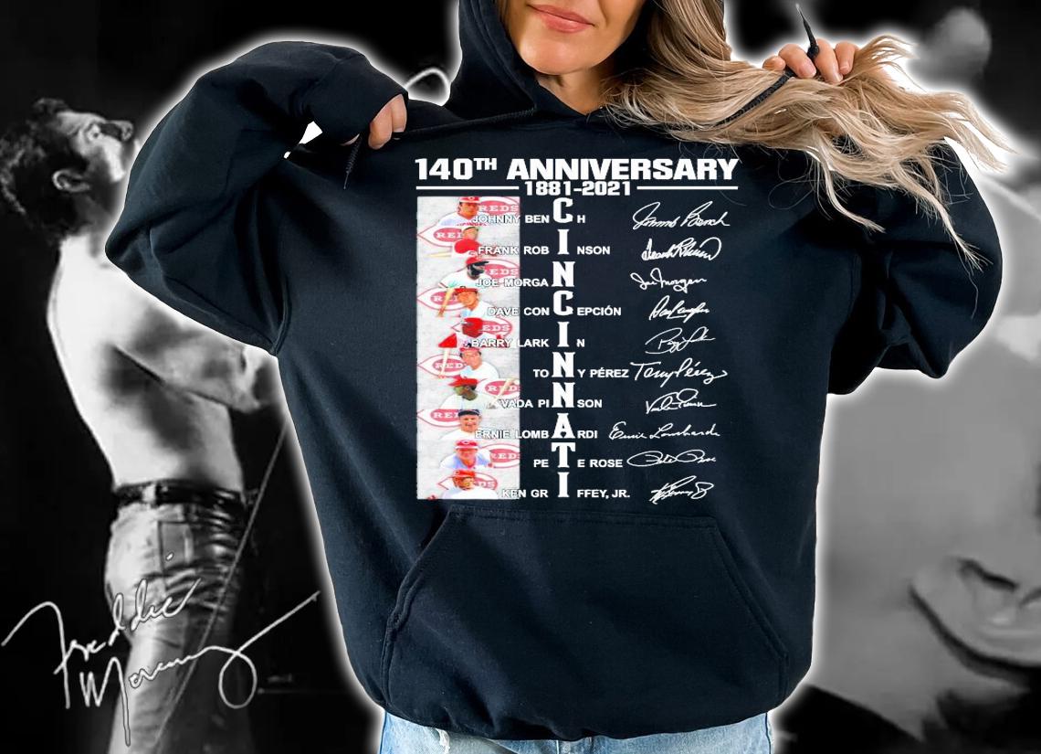 140th anniversary 1881-2021 Cincinnati signatures shirt hoodie