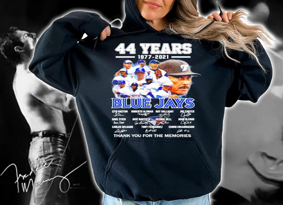 44 years 1977-2021 Blue Jays all team signatures shirt hoodie