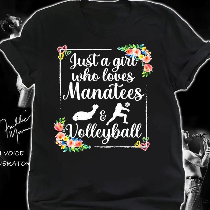 Just A Girl Who Loves Manatees And Volleyball T-Shirt