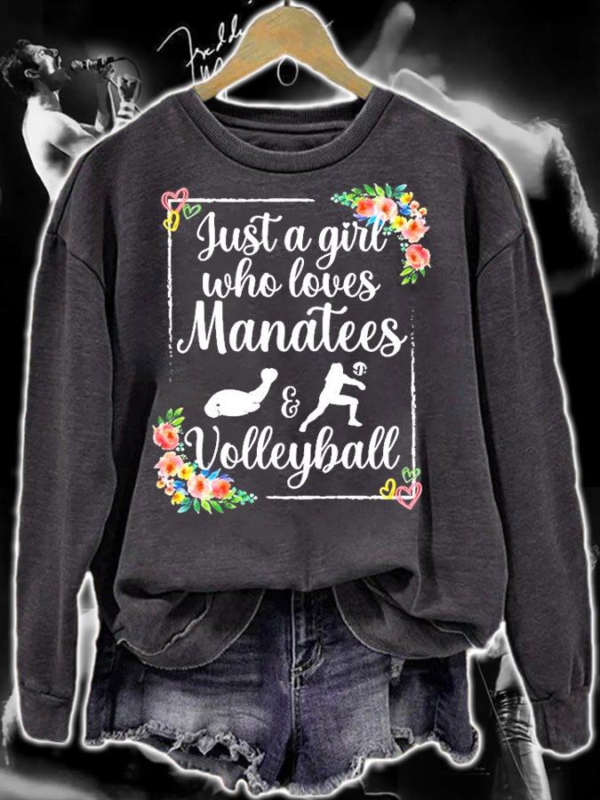 Just A Girl Who Loves Manatees And Volleyball T-Shirt