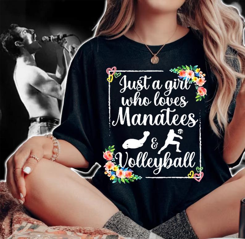 Just A Girl Who Loves Manatees And Volleyball T-Shirt