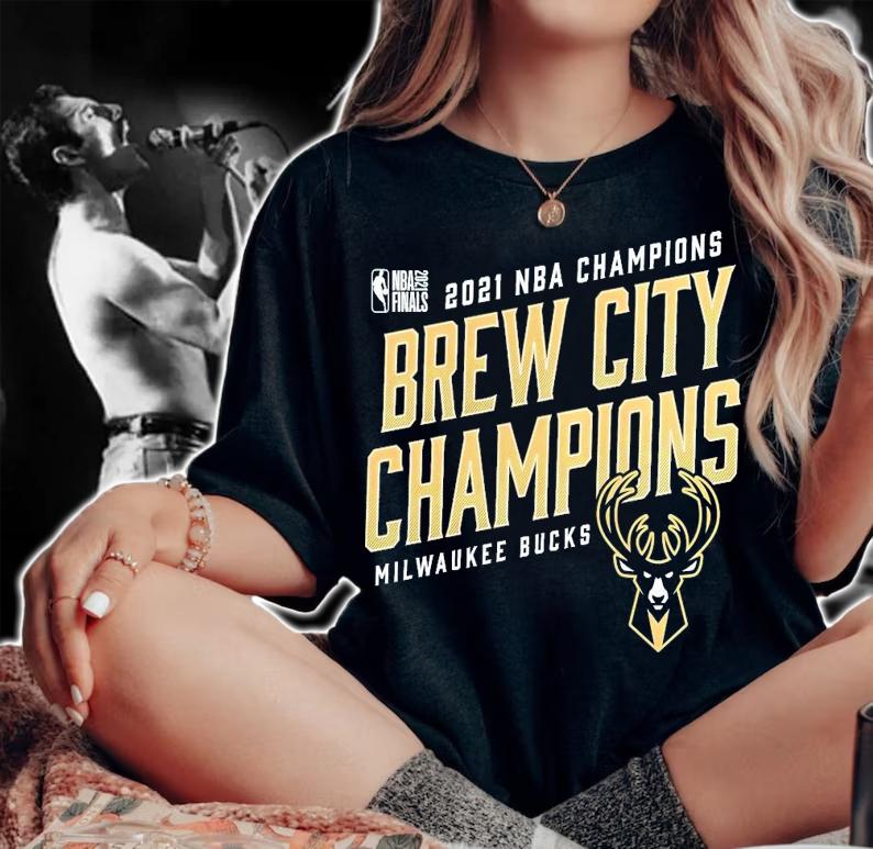 Milwaukee Bucks 2021 NBA Champions Brew city shirt