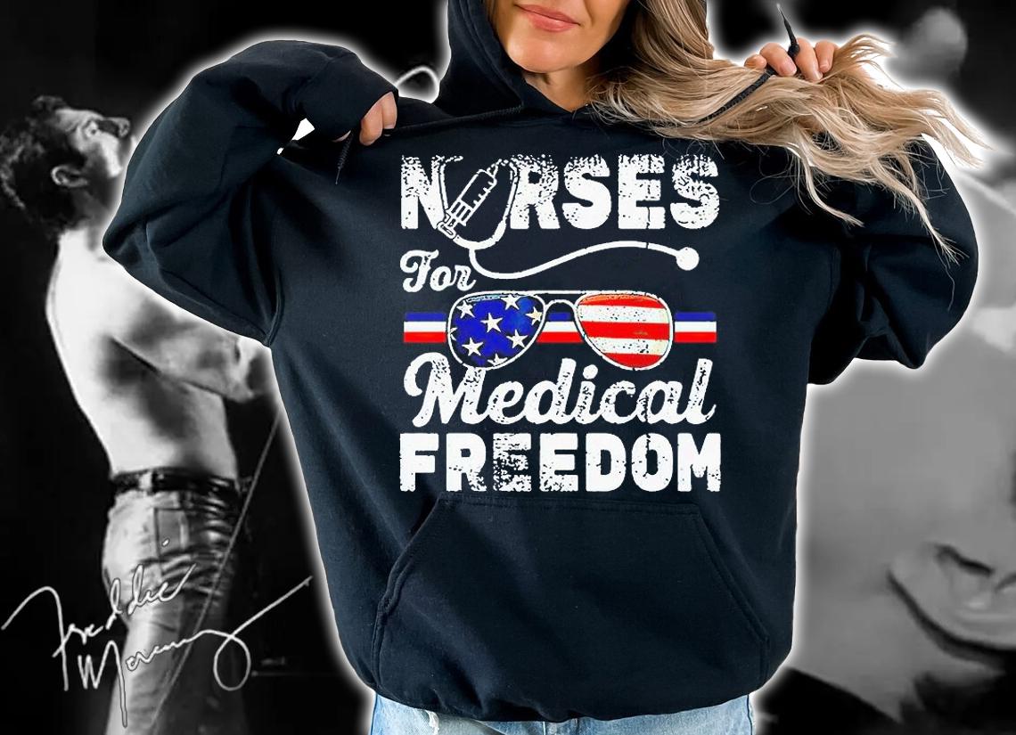 Nurses for medical freedom American flag T-shirt