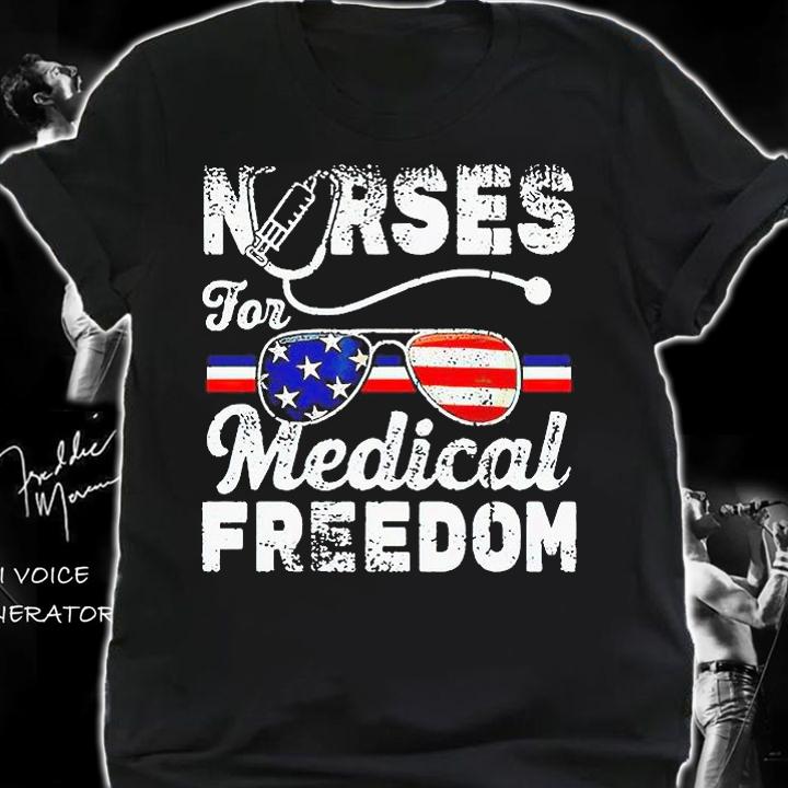 Nurses for medical freedom American flag T-shirt