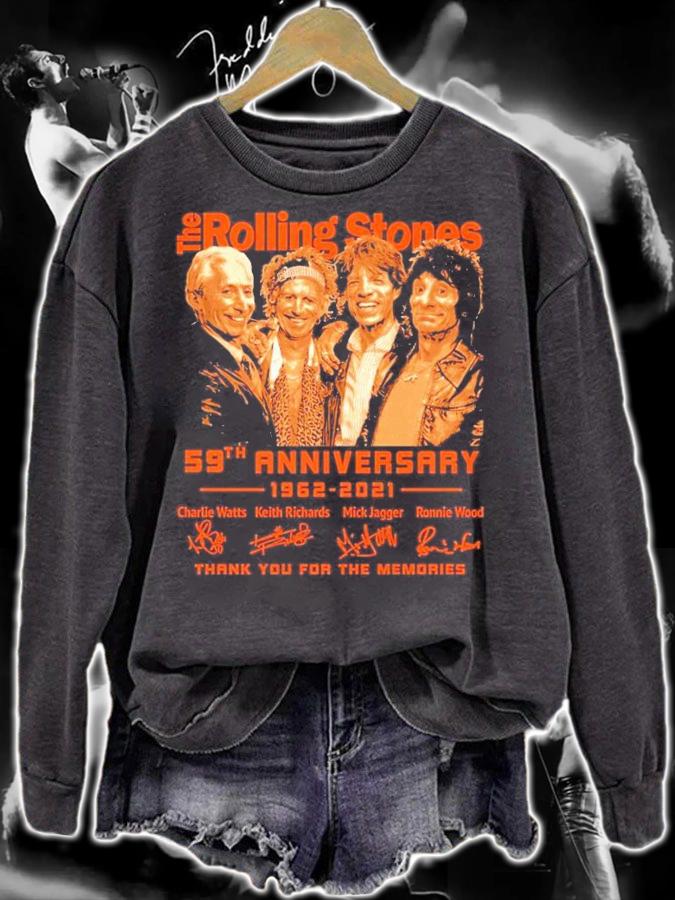 The Rolling Stones 59th anniversary 1962-2021 signatures shirt sweatshirt