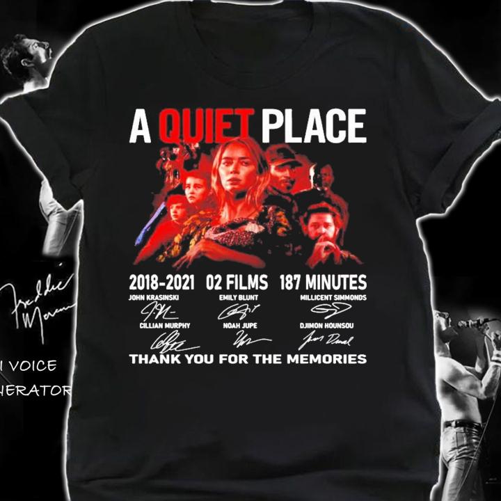 A Quiet Place 2018-2021 02 films 187 minutes signature shirt shirt