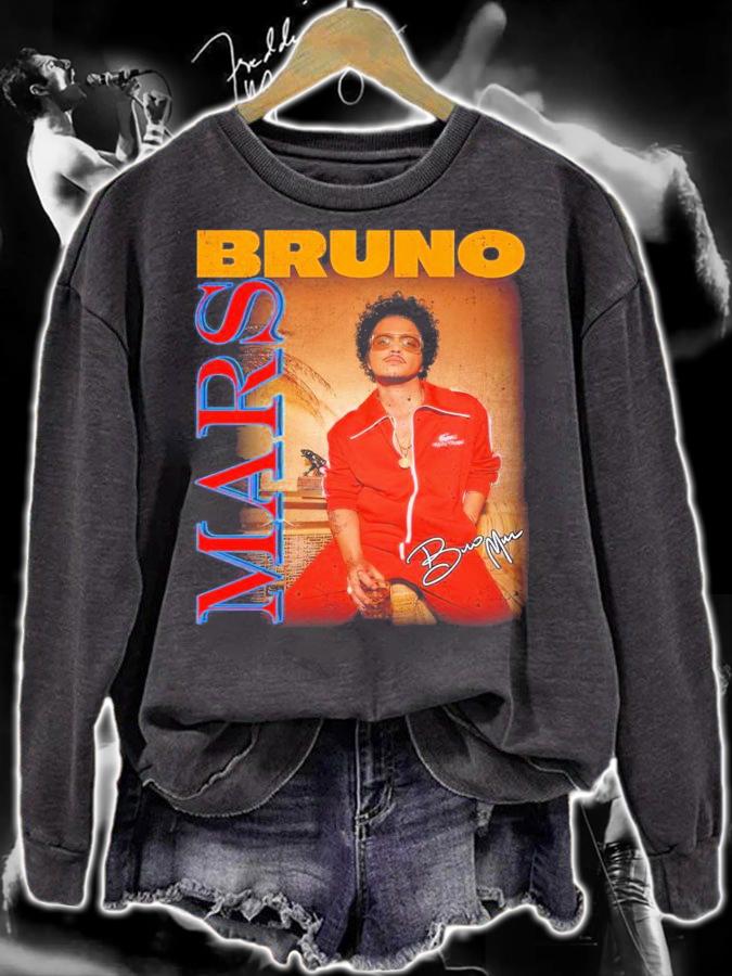 Bruno Mars signature shirt sweatshirt