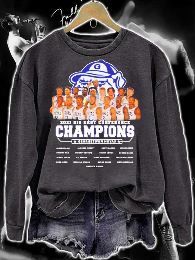 Georgetown Hoyas 2021 Big East Conference Champions shirt sweatshirt