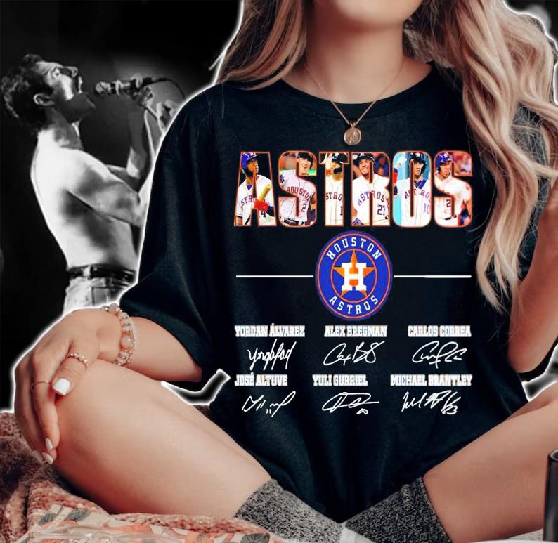 Houston Astros team signatures shirt