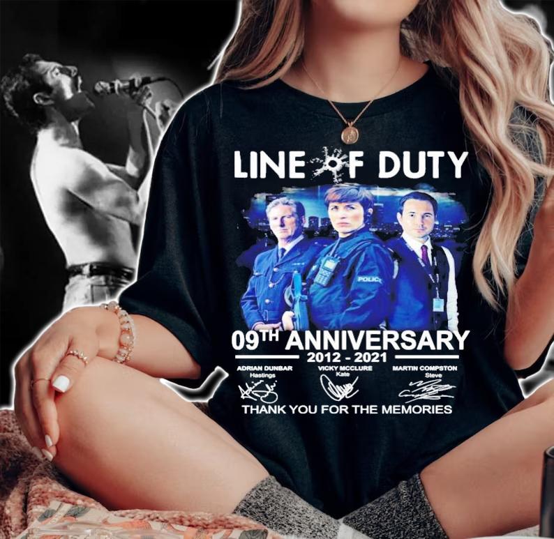 Line Of Duty 09th anniversary 2012-2021 signature shirt