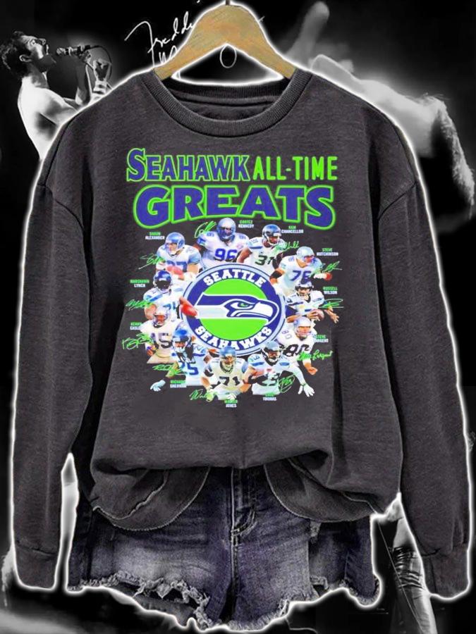 Seahawk all time Greats Seattle Seahawk signatures shirt