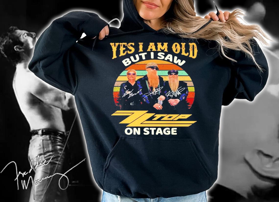 Yes I am old but I saw ZZ Top on stage vintage signature shirt