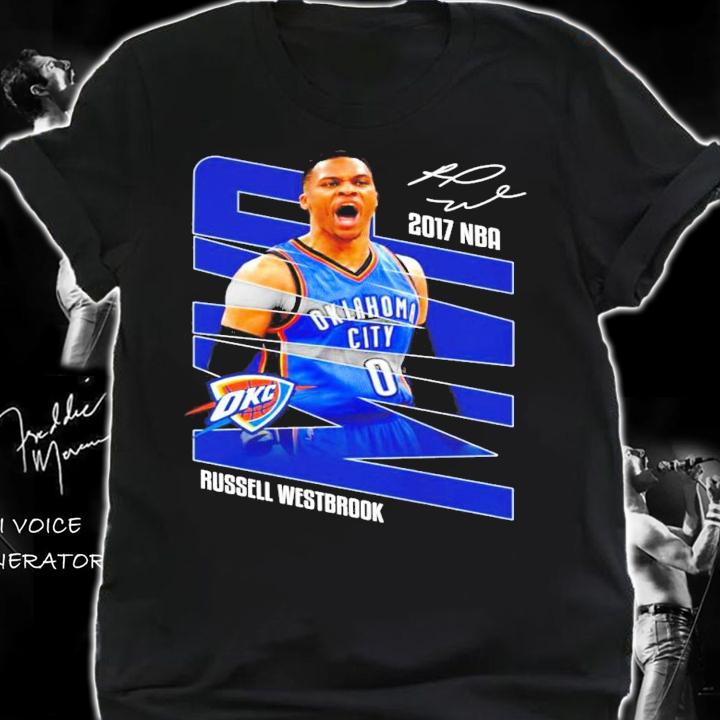 2017 NBA Oklahoma Russell Westbrook signature shirt