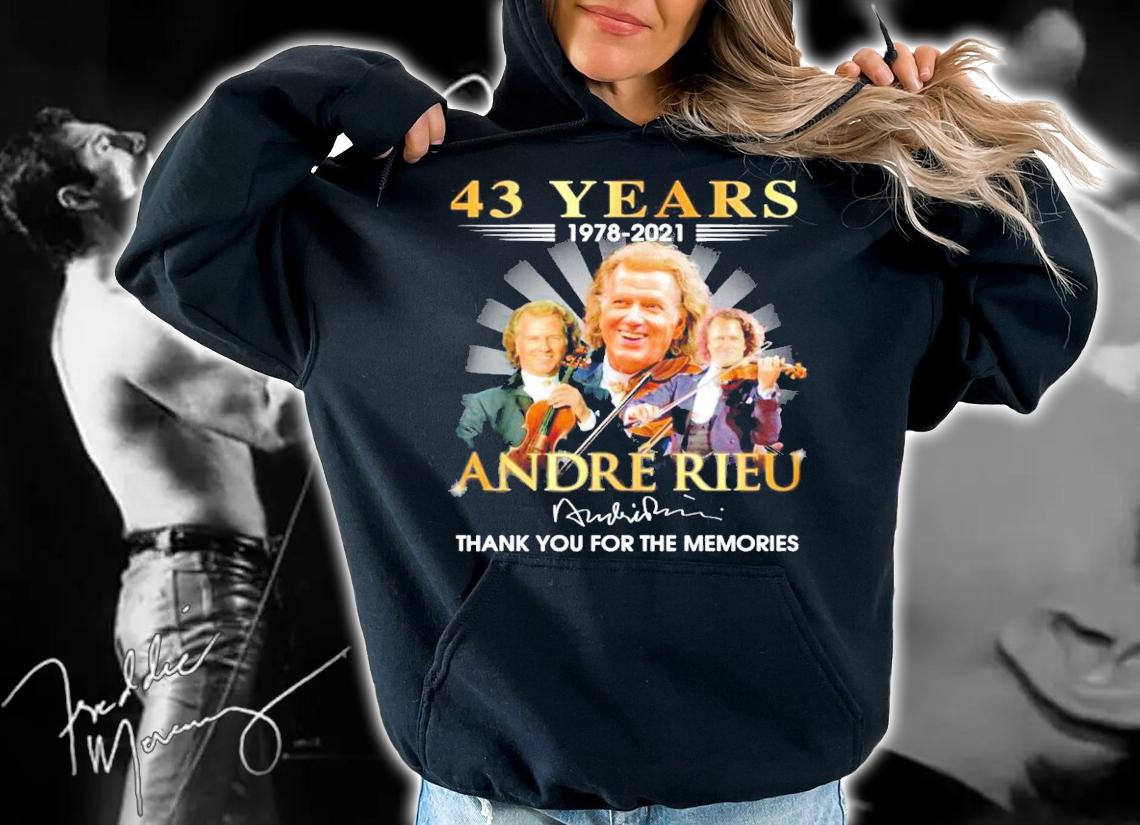 43 years 1978-2021 Andre Rieu signature shirt hoodie