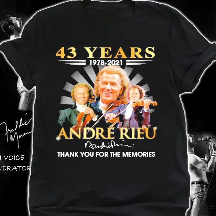 43 years 1978-2021 Andre Rieu signature shirt shirt