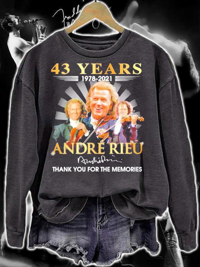 43 years 1978-2021 Andre Rieu signature shirt sweatshirt