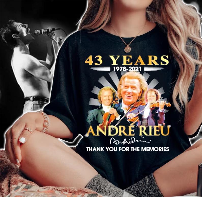 43 years 1978-2021 Andre Rieu signature shirt woman shirt