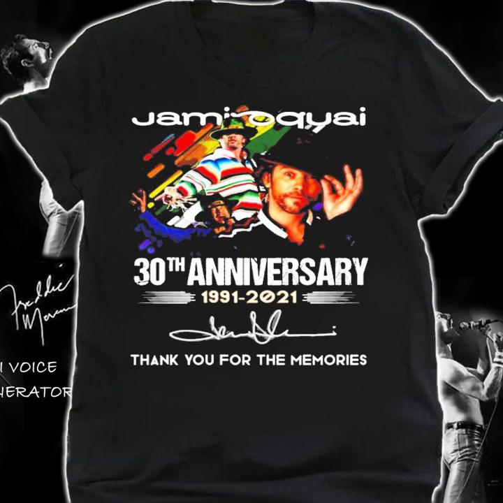 Jamiroquai 30th anniversary 1991-2021 signature shirt