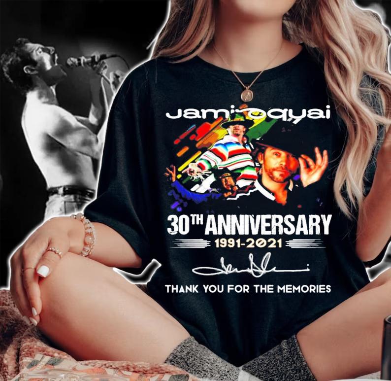 Jamiroquai 30th anniversary 1991-2021 signature shirt