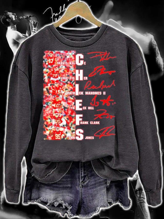 Kansas City Chiefs Kelce Fisher Mahomes Hill Frank Clark Chris Jones shirt