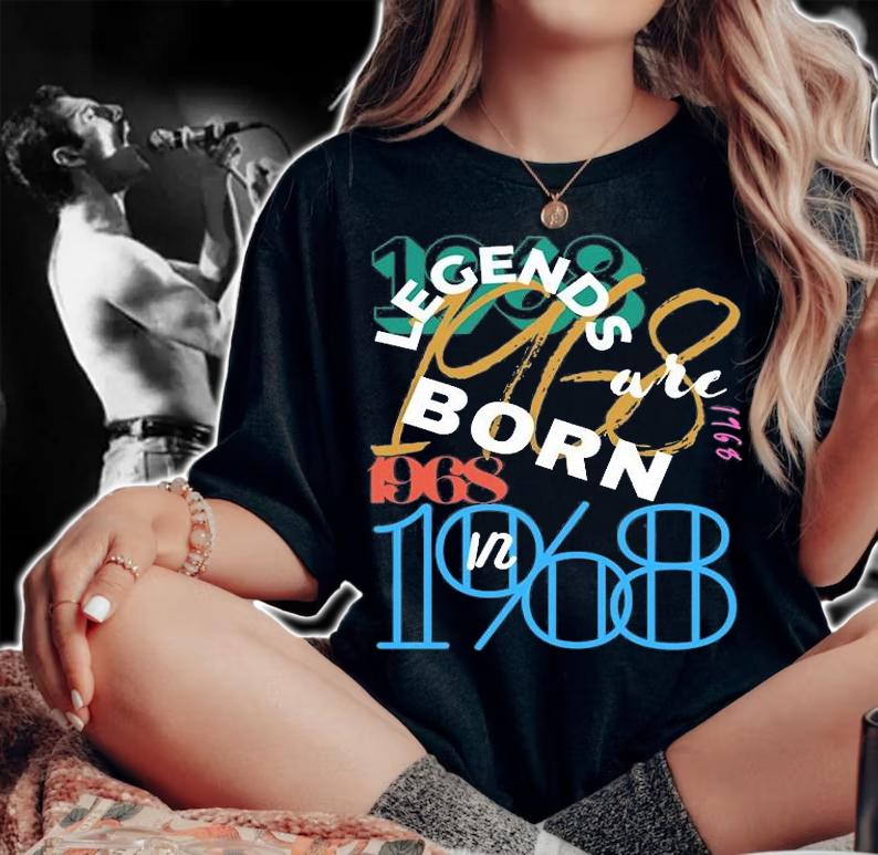 Legends are born in 1968 shirt woman shirt