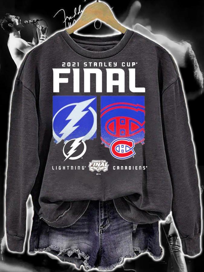 Montreal Canadiens and Tampa Bay Lightning 2021 Stanley Cup Final t-shirt sweatshirt