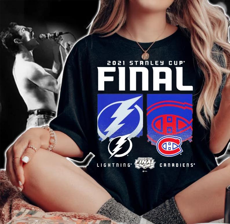 Montreal Canadiens and Tampa Bay Lightning 2021 Stanley Cup Final t-shirt woman shirt