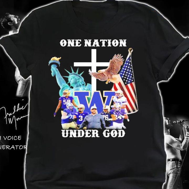 One nation America Washington Huskies under God shirt shirt