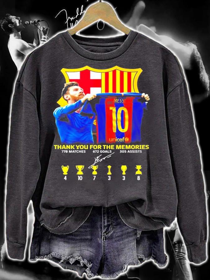 Thank you for the memories Lionel Messi signature shirt sweatshirt