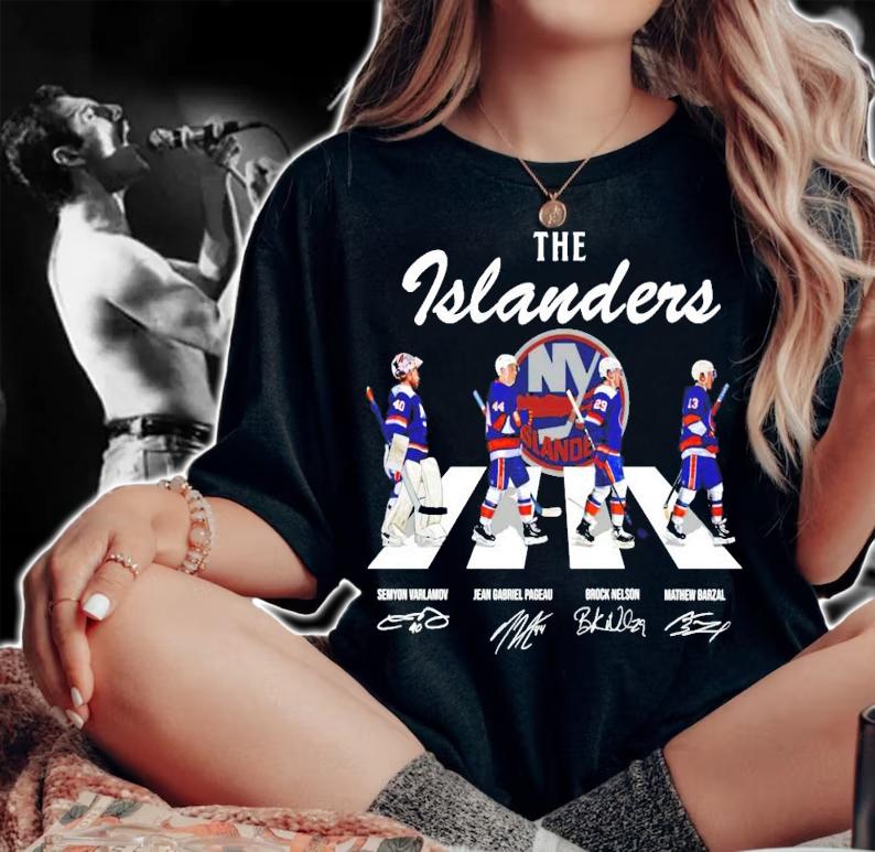 The New York Islanders Abbey Road signatures shirt