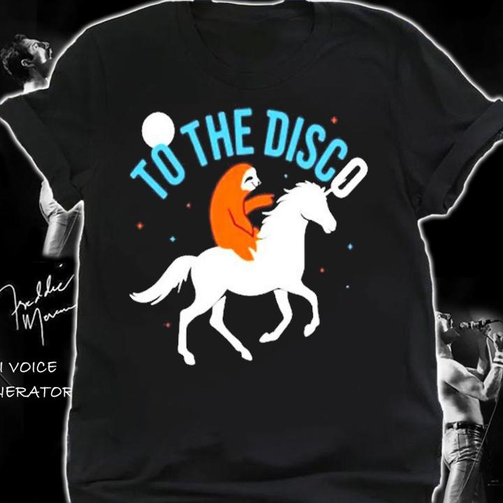 Horse and sloth to the disco shirt shirt