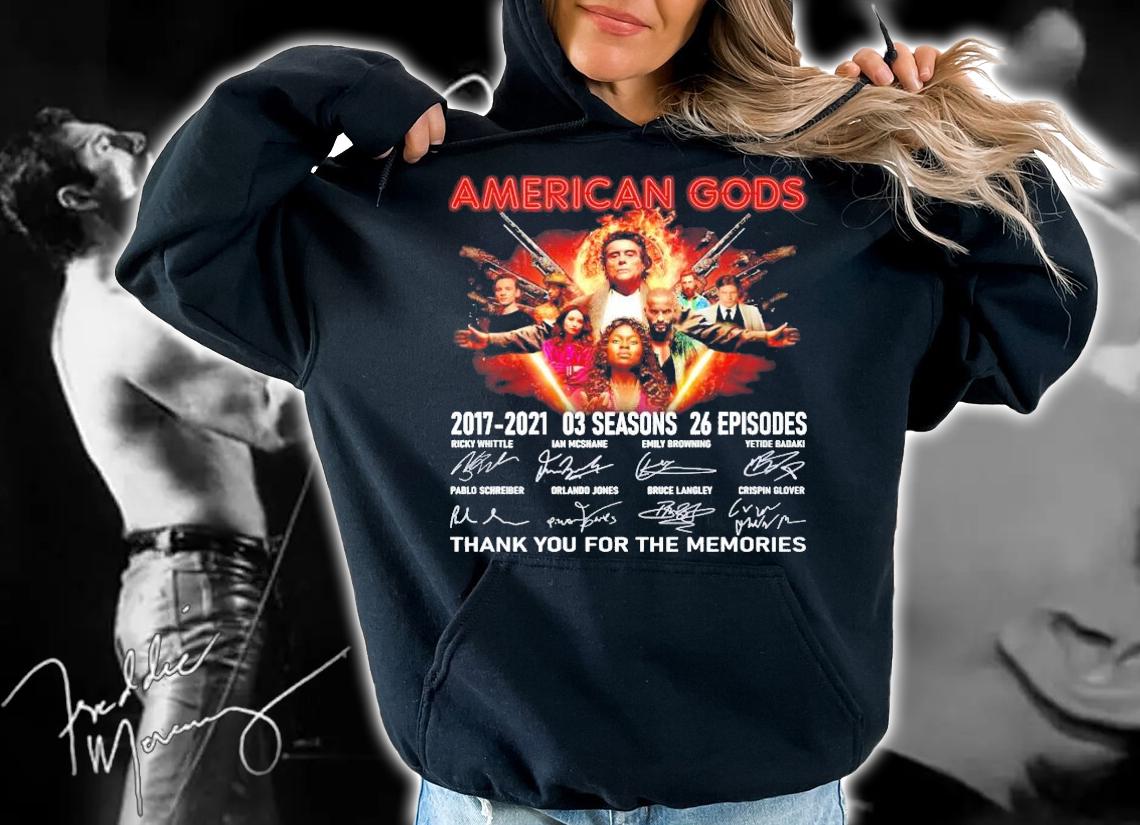 American Gods 2017 2021 03 seasons 26 episodes thank you for the memories shirt